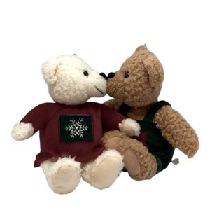 👠 Vintage Hallmark Christmas Kissing Bears